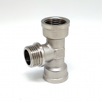Тройник никелированный 1/2* 1/2* 1/2 г/ш/г (ZEISSLER) (80/10)