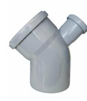 Отвод 110 * 45* с выходом 50 (вверх) ПВХ Flextron (60/1)