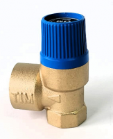 Мембранный предохранительный клапан 1/2"*3/4" г/г-10 бар. синий TIM (60/10/1)