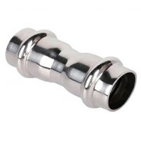 Mуфта Двухраструбная 28*28mm из нержавеющей стали (ZEISSLER) (60/5)